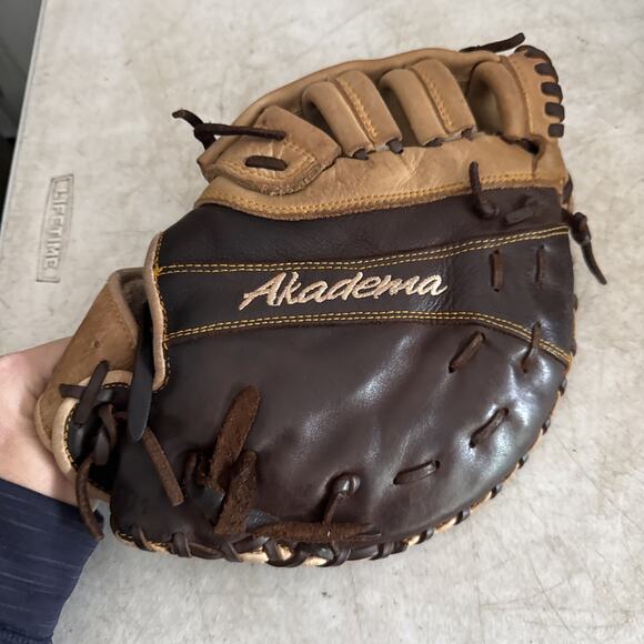 Akadema Prodigy 11.5" Baseball First Base Mitt: Left Hand Thrower High End Glove - Picture 5 of 7